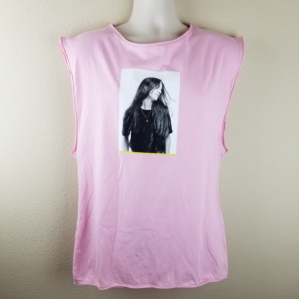 Zara Man Sleeveless Graphic Tee